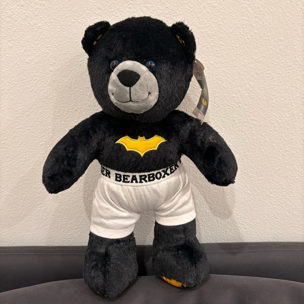 Build-A-Bear Workshop Batman Bear Stuffed Animal in Black